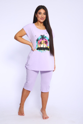 Костюм женский 46654 сиреневый